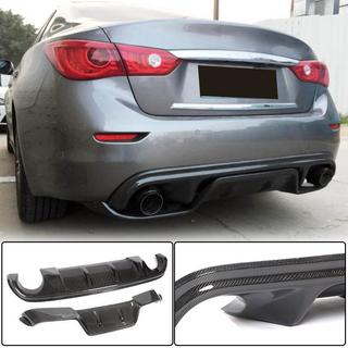 Diffusore Posteriore paraurti V3 per Q50 Base/Sport 2014-2017, Carbonio Infiniti Q50/Q60 2013-2024 foto 1