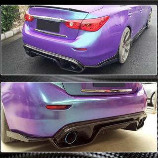 Diffusore Posteriore paraurti V3 per Q50 Base/Sport 2014-2017, Carbonio Infiniti Q50/Q60 2013-2024 foto 4