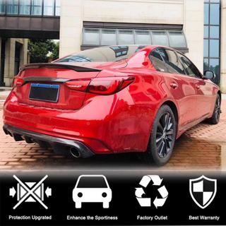 Diffusore Posteriore Paraurti V2 per Q50 Base/Sport 2018-2023 Carbonio Infiniti Q50/Q60 2013-2024 foto 2
