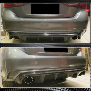 Diffusore Posteriore Paraurti V2 per Q50 Base/Sport 2018-2023 Carbonio Infiniti Q50/Q60 2013-2024 foto 4