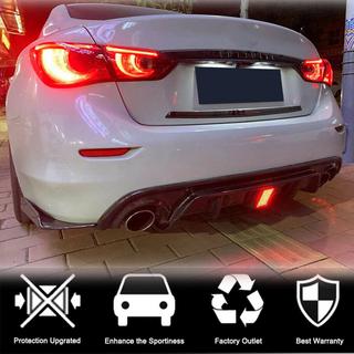 Diffusore Posteriore paraurti V3 (per Q50 Base/Sport 2018-2023, Carbonio) Infiniti Q50/Q60 2013-2024 foto 3