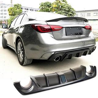Diffusore Posteriore Paraurti V4 (per Q50 Base/Sport 2018-2023, Carbonio) Infiniti Q50/Q60 2013-2024 foto 1