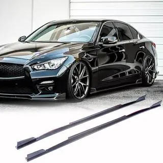 Minigonne Laterali V1 (per Q50, Carbonio) Infiniti Q50/Q60 2013-2024 foto 1
