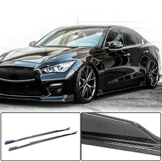 Minigonne Laterali V1 (per Q50, Carbonio) Infiniti Q50/Q60 2013-2024 foto 2