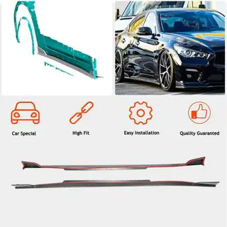 Minigonne Laterali V1 (per Q50, Carbonio) Infiniti Q50/Q60 2013-2024 foto 3
