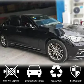 Minigonne Laterali V1 (per Q50, Carbonio) Infiniti Q50/Q60 2013-2024 foto 4