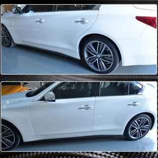 Minigonne Laterali V2 (per Q50, Carbonio) Infiniti Q50/Q60 2013-2024 foto 3