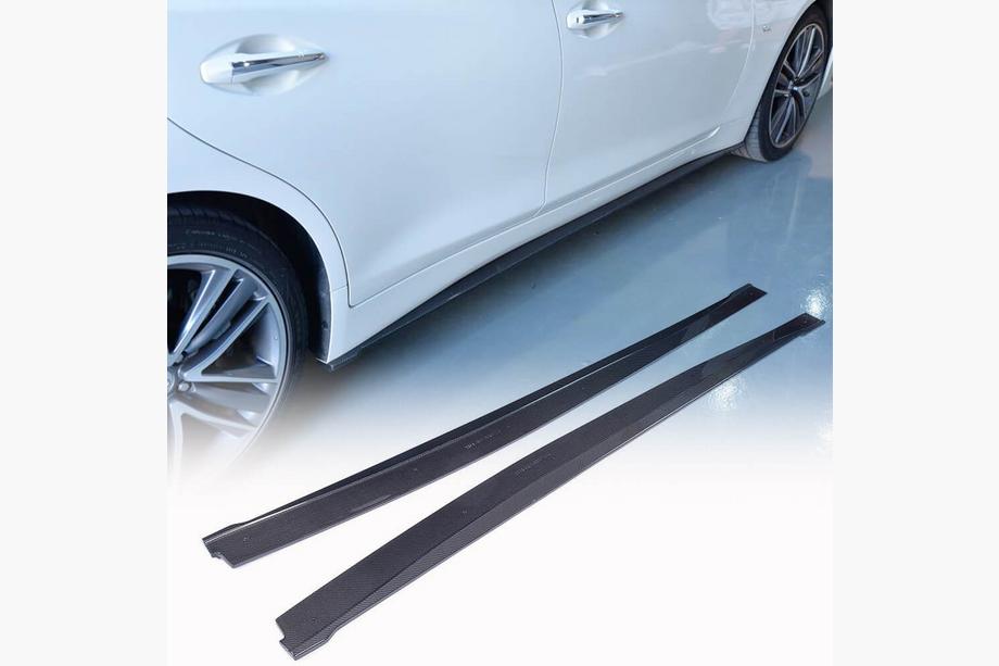 Infiniti Q50/Q60 2013-2024 Minigonne Laterali V2 (per Q50, Carbonio) Foto 1