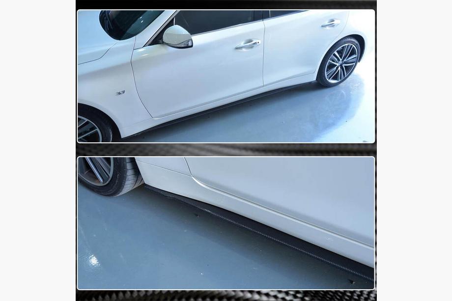 Infiniti Q50/Q60 2013-2024 Minigonne Laterali V2 (per Q50, Carbonio) Foto 4