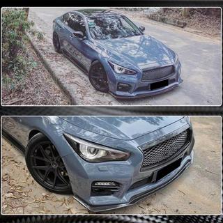 Labbro Anteriore V1 per Q50 Sport 2014-2017 Carbonio Infiniti Q50/Q60 2013-2024 foto 4