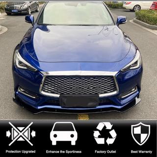 Labbro Anteriore V2 per Q60 2016-2022 Carbonio Infiniti Q50/Q60 2013-2024 foto 2