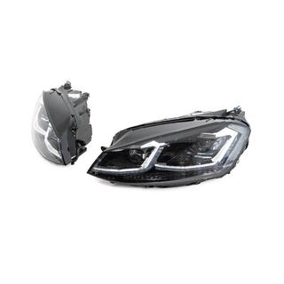 Fari anteriori con moduli Silver FullLed Style (2012-2017, set da 2) Volkswagen Golf 7/E-Golf 2012-2020 foto 4