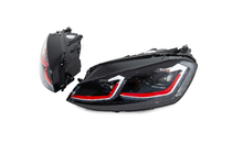 Volkswagen Golf 7/E-Golf 2012-2020 Fari anteriori Red FullLed (2012-2017, 2 pz) foto 4