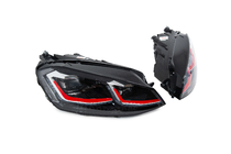 Volkswagen Golf 7/E-Golf 2012-2020 Fari anteriori Red FullLed (2012-2017, 2 pz) foto 5