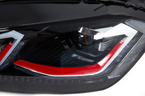 Volkswagen Golf 7/E-Golf 2012-2020 Fari anteriori Red FullLed (2012-2017, 2 pz) foto 6