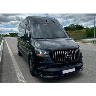 Griglia Anteriore Panamericana GT Cromo Premium V2 (Con Cornice) Mercedes Sprinter W907/W910 2018- foto 3