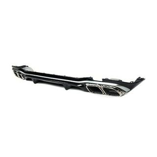 Diffusore posteriore con terminali di scarico E63-Desgin Silver (per AMG/AMG-Line 2020-2024) foto 4
