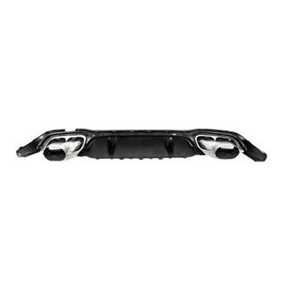 Diffusore posteriore con terminali di scarico E63-Desgin Silver (per AMG/AMG-Line 2020-2024) foto 2