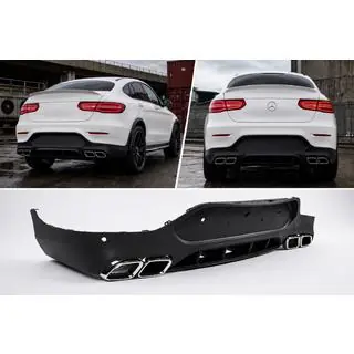 Diffusore Posteriore con Terminali Argento (Design AMG63) foto 1