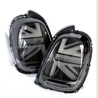 Fanali posteriori a LED stile Union Jack Black (2 pz) Mini Cooper F55/56/57 2014-2023 foto 2