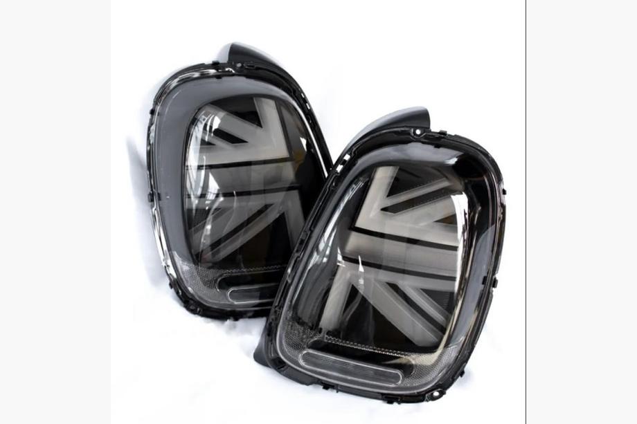 Mini Cooper F55/56/57 2014-2023 Fanali posteriori a LED stile Union Jack Black (2 pz) Foto 2