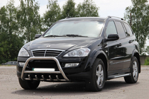 SsangYong Kyron 2005-2014 Paraurti Anteriore WT003 (Acciaio Inox) foto 5