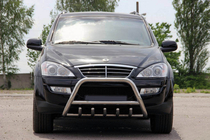 SsangYong Kyron 2005-2014 Paraurti Anteriore WT003 (Acciaio Inox) foto 4