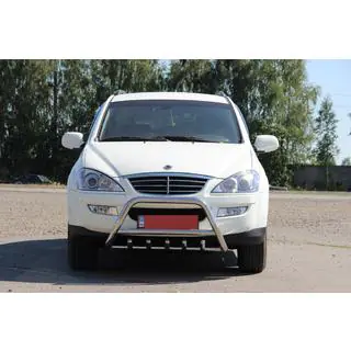 Paraurti Anteriore WT003 (Acciaio Inox) SsangYong Kyron 2005-2014 foto 2