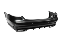 Mercedes E-class W212 2009-2016 Paraurti posteriore con diffusore E63 AMG (2013-2016) foto 2