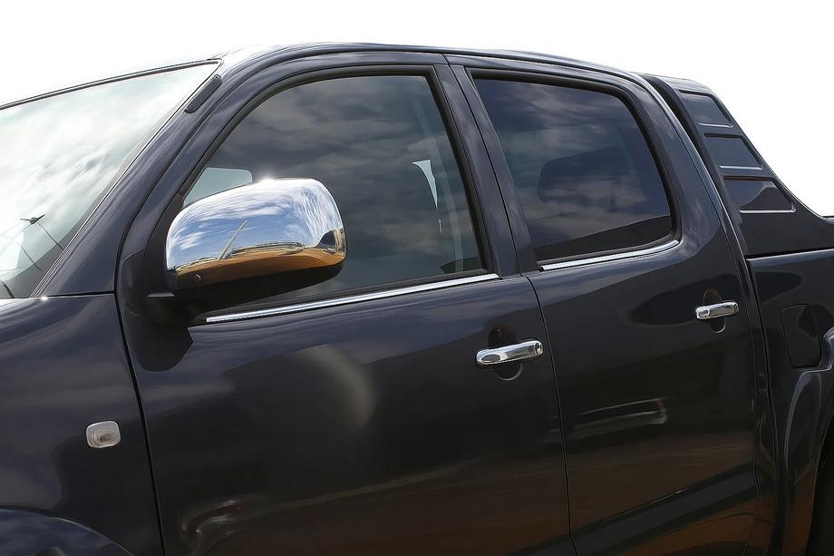 Toyota Hilux 2006-2015 Modanature Finestrini (4 pz, Acciaio Inox) OmsaLine - Acciaio Inox Italiano Image