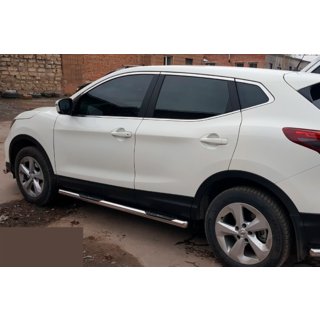 Barre Laterali (2017-2021, 2 pz, Acciaio Inox) Nissan Qashqai 2014-2021 foto 4