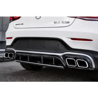 Diffusore Posteriore con Terminali Argento (Design AMG63 2020-2022) foto 2