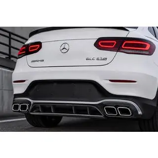 Diffusore Posteriore con Terminali Argento (Design AMG63 2020-2022) foto 3