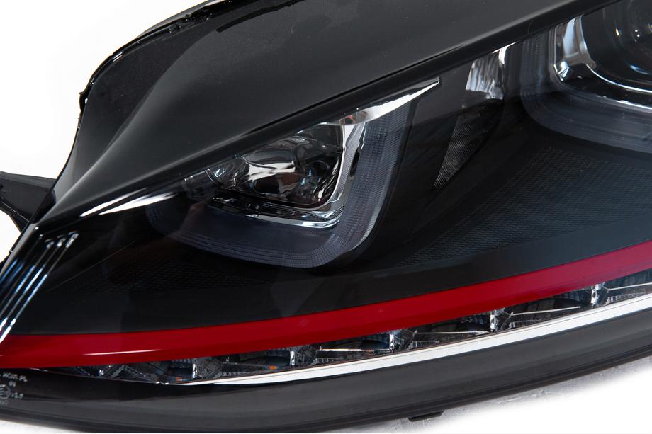 Volkswagen Golf 7/E-Golf 2012-2020 Fari anteriori Red-V2 (2012-2017, frecce dinamiche, 2 pz) Foto 12