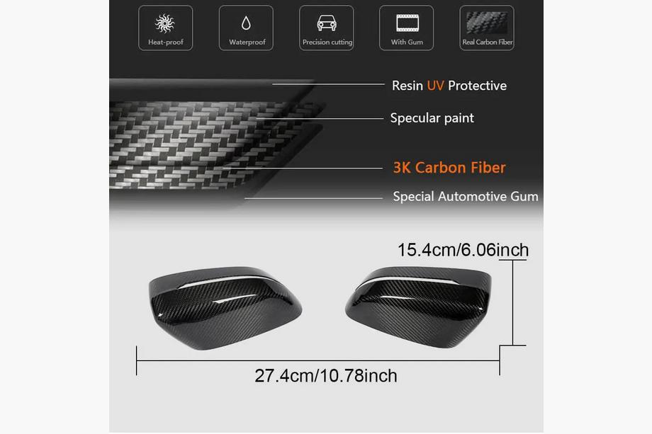BMW 7 Series G11/G12 2015-2022 Cover Specchietti M-Look V3 (Carbonio) Foto 5