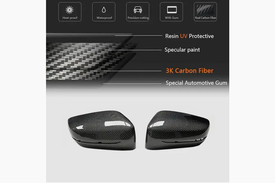 BMW 7 Series G11/G12 2015-2022 Calotte Specchietti M-Look V1 (Carbonio) Foto 5