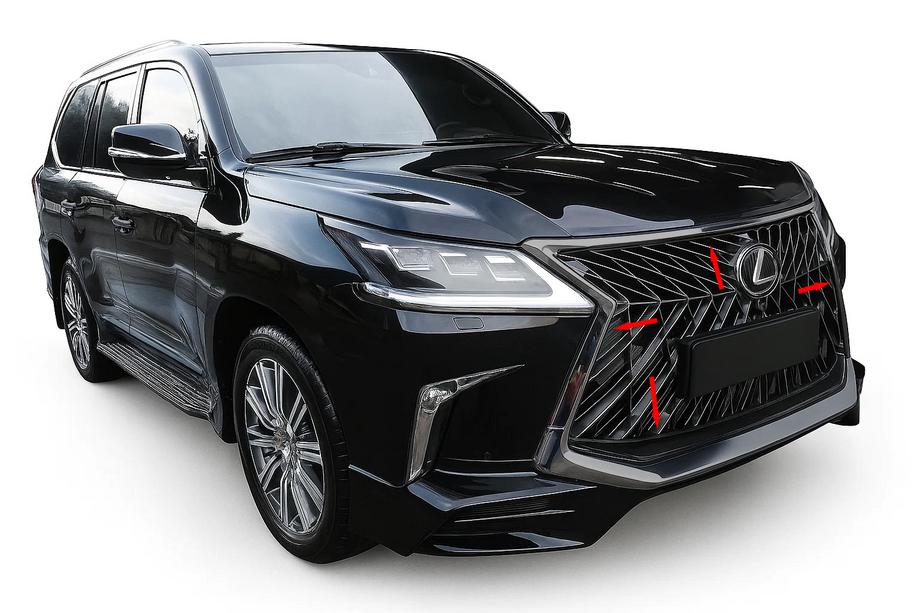 Lexus LX570/450d 2008-2022 Cornice griglia BlackEdition (per TRD 2016+) Image