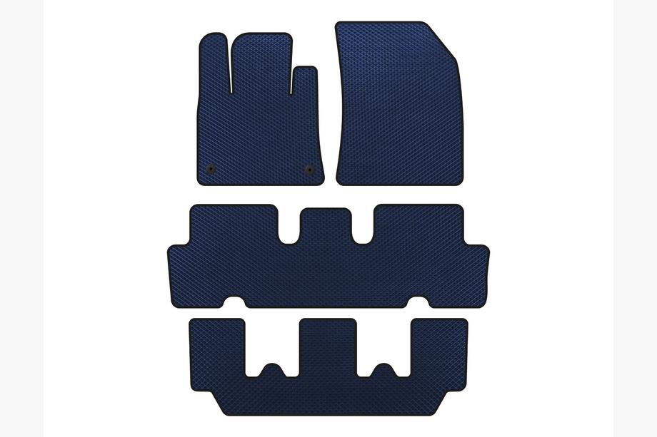 Citroen C-4 Picasso 2013–2022 Tappetini EVA V1 (3 File, Blu) Image