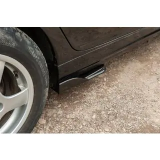 Prolunghe universali minigonne laterali Flap Tipo-E (2 pz, nero lucido, plastica ABS) foto 2