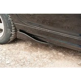 Estensioni universali minigonne laterali Flap Tipo-B (2 pz, nero lucido, plastica ABS) foto 2