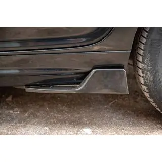 Estensioni universali minigonne laterali Flap Tipo-D (2 pz, nero lucido, plastica ABS) foto 1