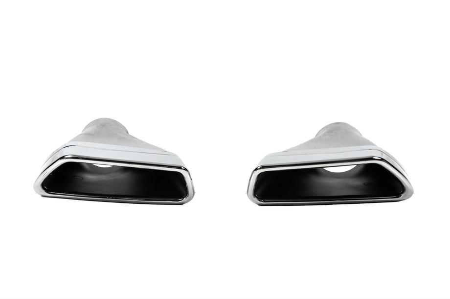 BMW Serie 5 G30/G31 2017–2023 Terminali di scarico M-Performance Silver (2 pz) Foto 1