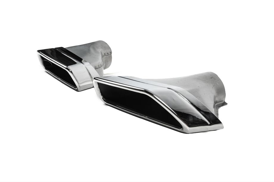 BMW Serie 5 G30/G31 2017–2023 Terminali di scarico M-Performance Silver (2 pz) Foto 2