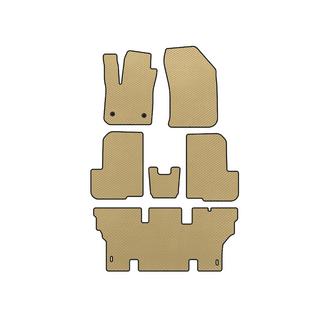 Tappetini EVA (3 File, 7 Posti, Beige) Dacia Lodgy 2012-2022