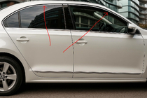 Volkswagen Jetta 2011-2018 Modanature superiori finestrini 6 pz, acciaio inox foto 1