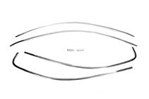 Volkswagen Jetta 2011-2018 Modanature superiori finestrini 6 pz, acciaio inox foto 2