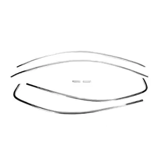 Modanature superiori finestrini 6 pz, acciaio inox Volkswagen Jetta 2011-2018 foto 2