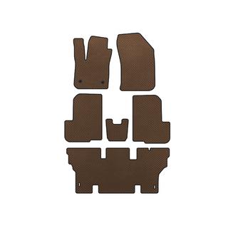 Tappetini EVA (3 File, 7 Posti, Marrone) Dacia Lodgy 2012-2022
