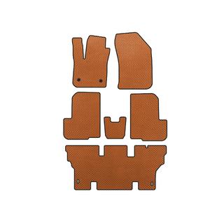 Tappetini EVA (3 File, 7 Posti, Arancione) Dacia Lodgy 2012-2022