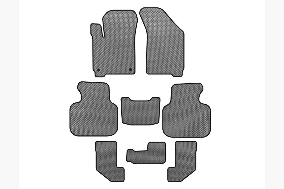 Dodge Journey 2008-2020 Tappetini EVA (2008-2011, 3 File, Grigio) Image